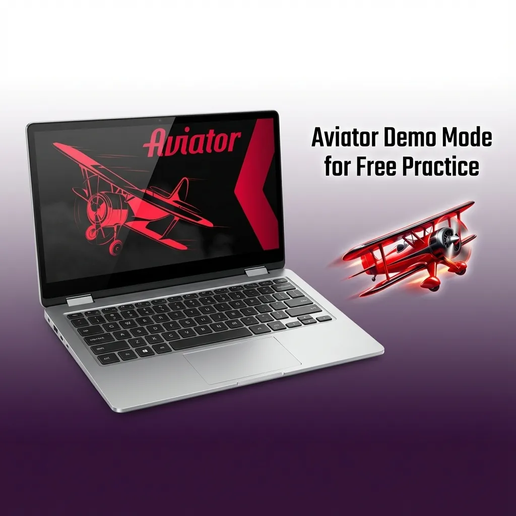 Aviator demo game screen at Ricky Casino showing virtual credits and flight multiplier for risk-free practice