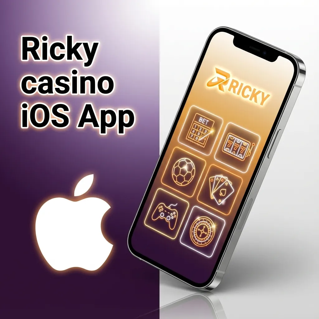Ricky Casino iOS app interface on iPhone and iPad, showing betting, casino games, and account options for Australian users