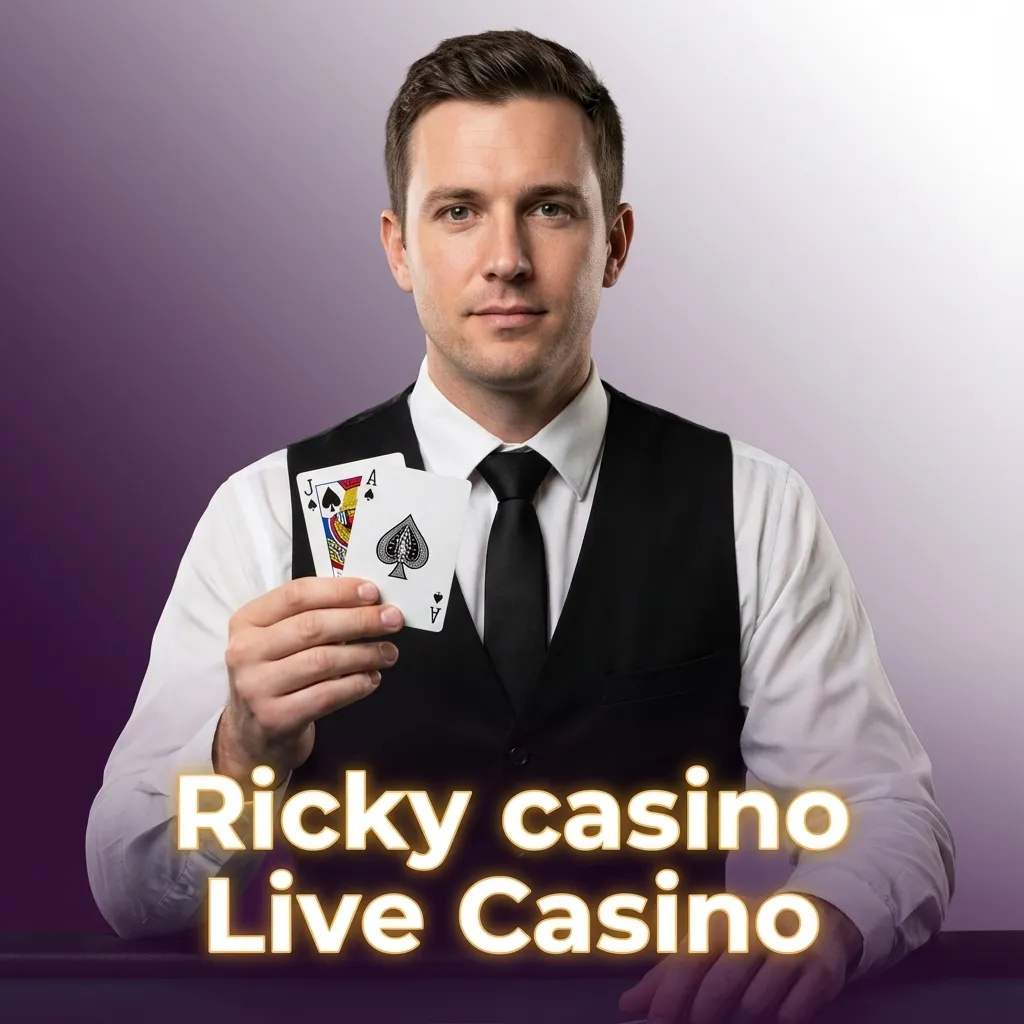 Ricky casino live studio with real dealers hosting roulette, blackjack, and game show tables streamed to online players.