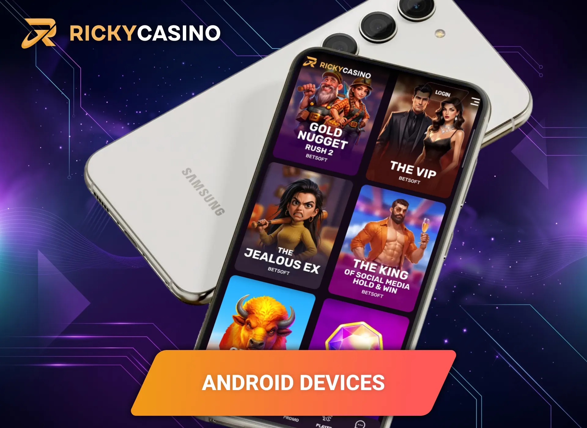 Check Android system requirements for running the mobile Ricky Casino app.