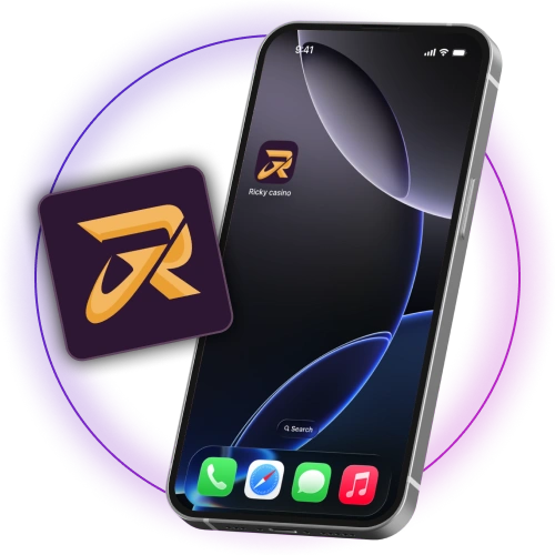 Access the Ricky Casino app quickly and easily using the icon on your home screen.